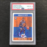 2017-18 NBA Hoops #258 Frank Ntilikina Signed Card AUTO 10 PSA Slabbed RC Knicks