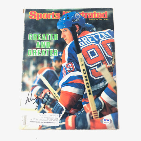 Wayne Gretzky Signed SI Magazine PSA/DNA Oilers Autographed