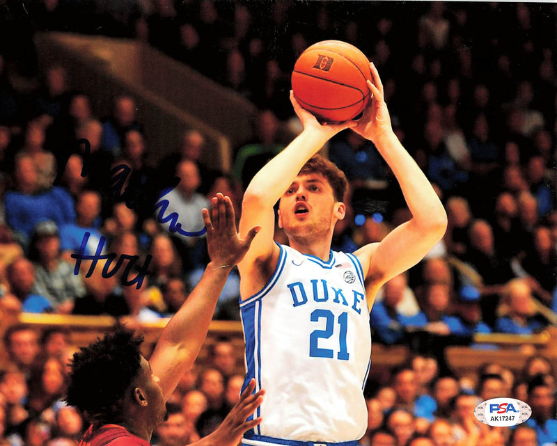 Matthew Hurt signed 8x10 Photo PSA/DNA Duke Blue Devils Autographed