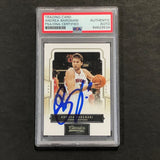 2009-10 Classics Basketball #15 Andrea Bargnani Signed Card AUTO PSA Slabbed Raptors