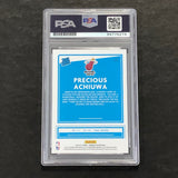 2020-21 Panini Donruss #235 PRECIOUS ACHIUWA Signed Card AUTO 10 PSA/DNA Slabbed RC Heat