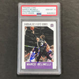 2015-16 NBA Hoops #94 Marco Belinelli Signed Card AUTO 10 PSA Slabbed Kings
