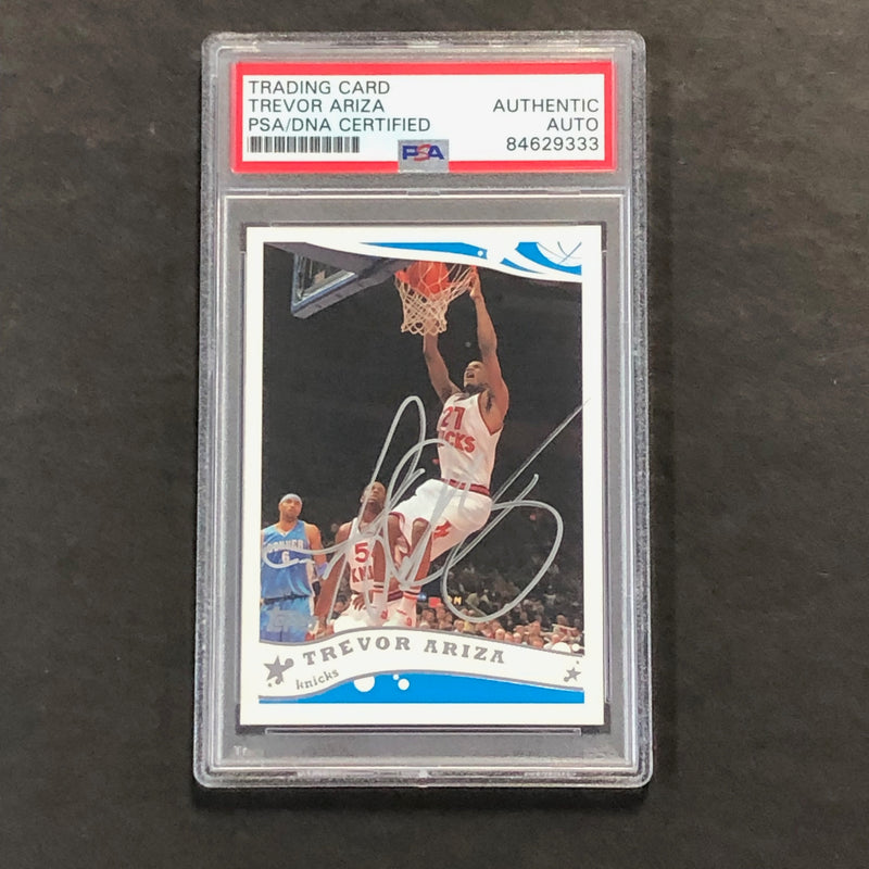 2005 Topps #207 Trevor Ariza Signed Card AUTO PSA Slabbed Knicks