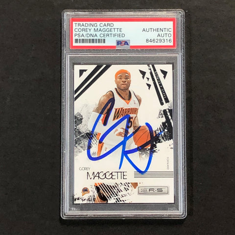2009-10 Panini Rookies & Stars #29 Corey Maggette Signed Card AUTO 10 PSA Slabbed Warriors
