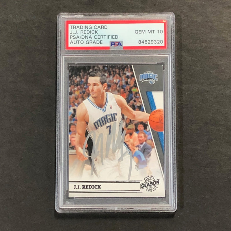2011-12 Panini Season Update #90 JJ Redick Signed Card AUTO GRADE 10 PSA Slabbed Magic