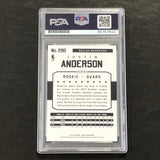 2015-16 NBA Hoops #290 Justin Anderson Signed Card AUTO PSA Slabbed RC Mavericks