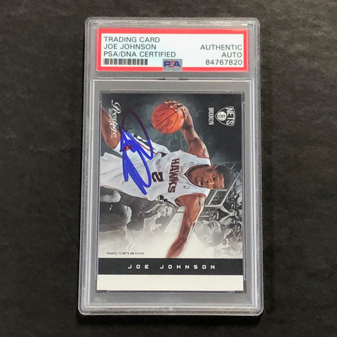 2012-13 Panini Prestige #83 Joe Johnson Signed Card AUTO PSA Slabbed Nets