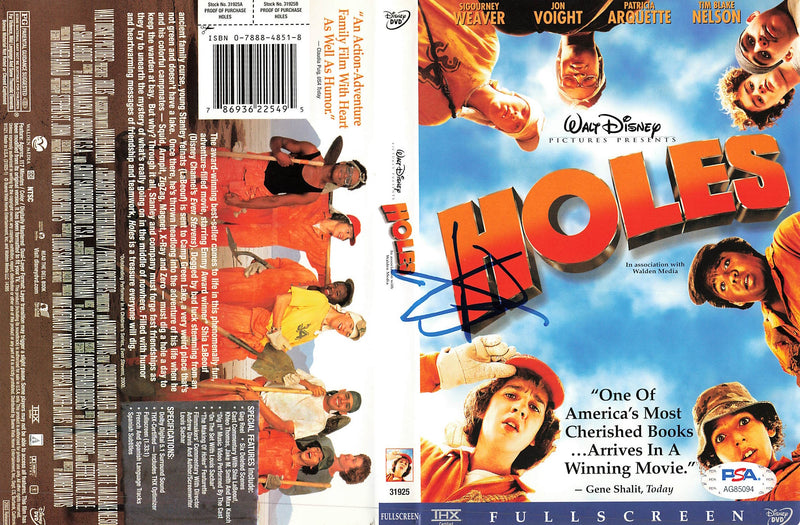 Shia LaBeouf signed DVD Cover PSA/DNA Holes Movie Autographed