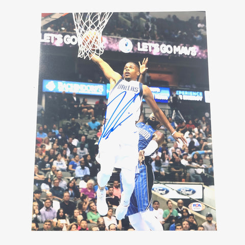 Dennis Smith Jr Signed 11x14 photo PSA/DNA Dallas Mavericks Autographed Knicks