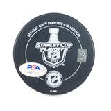 TYLER JOHNSON signed Hockey Puck PSA/DNA Chicago Blackhawks Autographed