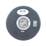 MacKENZIE ENTWISTLE signed Hockey Puck PSA/DNA Chicago Blackhawks Autographed