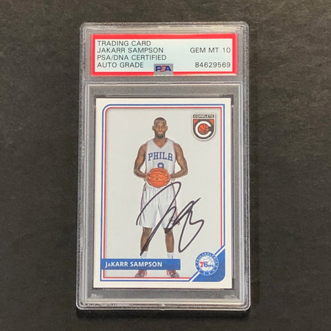 2014-15 Panini Complete #186 Jakarr Sampson Signed Card AUTO PSA Slabbed RC 76ers