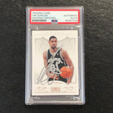 2012-13 National Treasures #21 Tim Duncan Signed Card AUTO PSA/DNA Slabbed Autographed Spurs