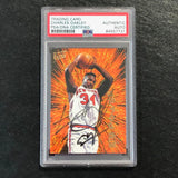 1994-95 FLEER ULTRA #7 CHARLES OAKLEY Signed Card AUTO PSA Slabbed Knicks