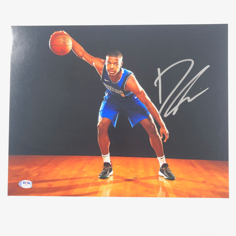 Dennis Smith Jr Signed 11x14 photo PSA/DNA Dallas Mavericks Autographed Knicks