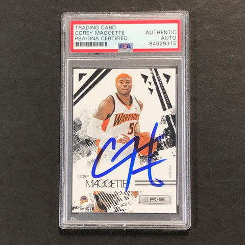 2009-10 Panini Rookies & Stars #29 Corey Maggette Signed Card AUTO PSA Slabbed Warriors