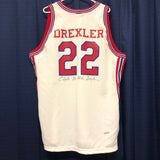Clyde Drexler signed jersey PSA/DNA Portland Trail Blazers Autographed Team USA
