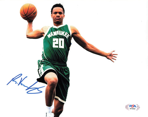 Rashad Vaughn signed 8x10 photo PSA/DNA Bucks Autographed