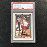 1992-93 Topps #232 Trent Tucker Signed Card AUTO PSA Slabbed Bulls