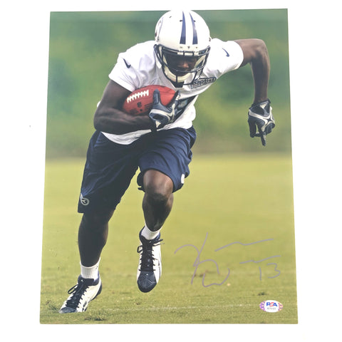 Kendall Wright signed 11x14 photo PSA/DNA Tennessee Titans Autographed