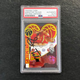 2004 Press Pass Big Numbers #8 Sebastian Telfair Signed Card AUTO PSA/DNA Slabbed