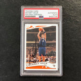 2005-06 Topps #63 Mehmet Okur Signed Card AUTO PSA Slabbed Jazz