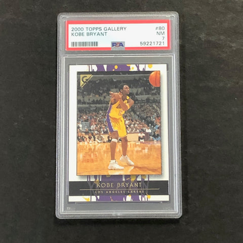 2000 Topps Gallery #80 Kobe Bryant PSA 7 NM Lakers