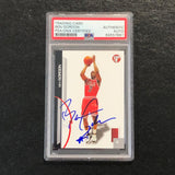 2005-06 Topps Pristine #12 Ben Gordon Signed Card AUTO PSA Slabbed Bulls