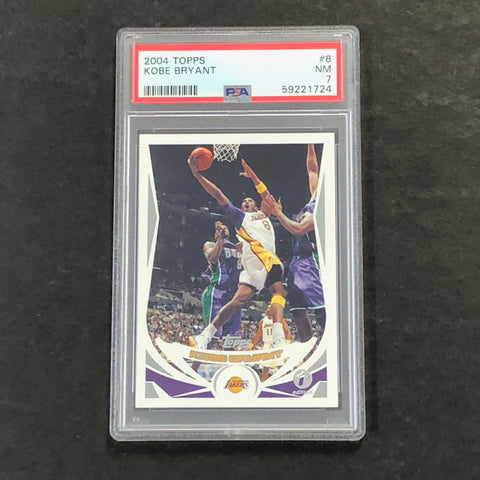 2004 Topps #8 Kobe Bryant PSA 7 NM Lakers