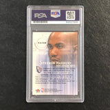 2000-01 Fleer Focus Arena Vision #AV15 Stephon Marbury Signed Card AUTO PSA Slabbed Nets