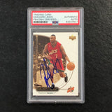 2000-01 Upper Deck Ovation #52 Rashard Lewis Signed Card AUTO PSA/DNA Slabbed  Seattle Supersonics