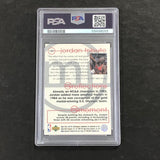 1998 UD Jordan Tribute #MJ62 Michael Jordan PSA 8 NM-MT MJ Reflections