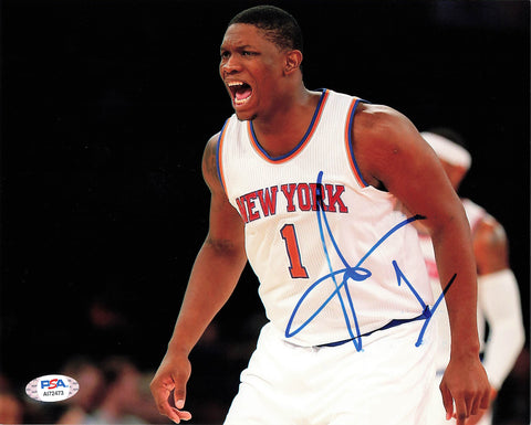 KEVIN SERAPHIN signed 8x10 photo PSA/DNA New York Knicks Autographed