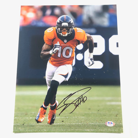 Emmanuel Sanders signed 11x14 Photo PSA/DNA Denver Broncos Autographed