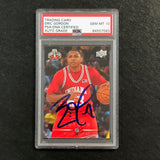 2008-09 Upper Deck #265 Eric Gordon Signed Card AUTO 10 PSA Slabbed RC Clippers