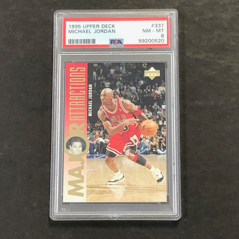 1995 Upper Deck #337 Michael Jordan PSA 8 NM-MT Bulls