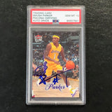 2007-08 Fleer Ultra #84 Smush Parker Signed Card Auto 10 PSA Slabbed Lakers