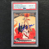 2007-08 Topps Stadium Club #37 LaMarcus Aldridge Signed Card AUTO 10 PSA Slabbed Trail Blazers