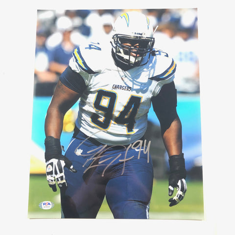 Corey Liuget signed 11x14 photo PSA/DNA San Diego Chargers Autographed