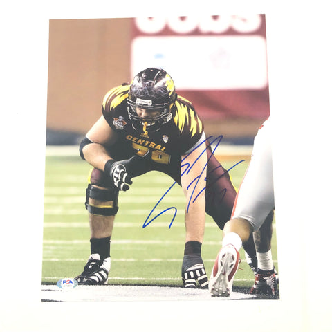 Eric Fisher signed 11x14 photo PSA/DNA Central Michigan Chippewas Autographed