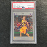 2007-08 TOPPS CHROME #116 Coby Karl Signed Card Auto 10 PSA Slabbed Lakers