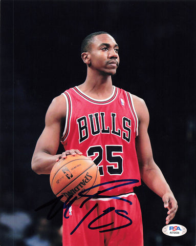MARQUIS TEAGUE signed 8x10 photo PSA/DNA Chicago Bulls Autographed