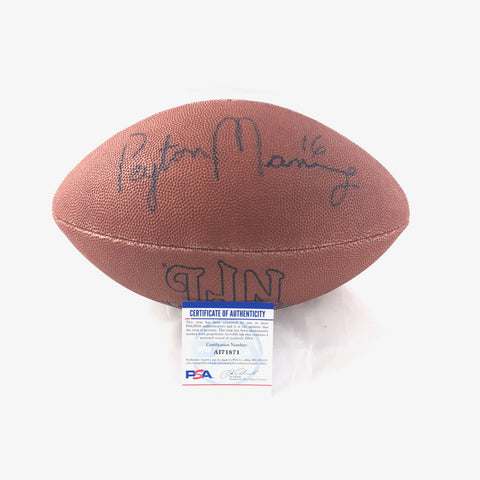 Peyton Manning Signed Football PSA/DNA Denver Broncos Autographed Colts