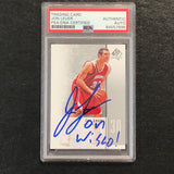 2011-12 SP Authentic #41 Jon Leuer Signed Card AUTO PSA Slabbed Wisconsin Badgers