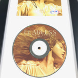Taylor Swift Signed CD Cover Framed PSA/DNA Fearless Autographed