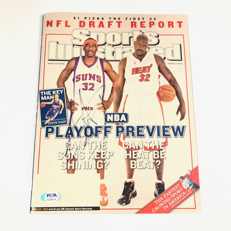 AMARE STOUDEMIRE Signed Sports Illustrated Magazine PSA/DNA Phoenix Suns Autographed