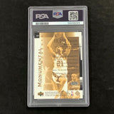 2003 Upper Deck MVP #MM3 Tim Duncan PSA 7 Monumental Moments