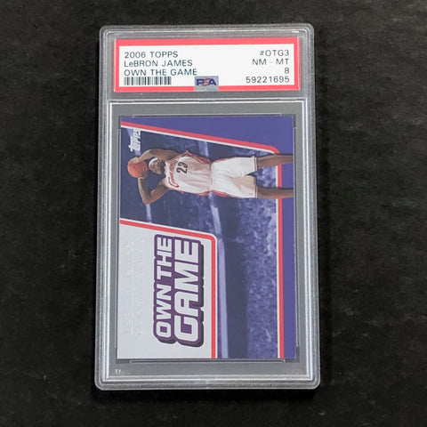 2006 Topps #OTG3 Lebron James PSA 8 NM-MT Cavaliers