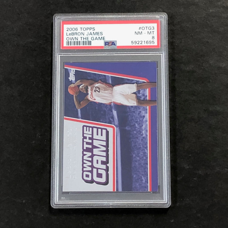 2006 Topps #OTG3 Lebron James PSA 8 NM-MT Cavaliers