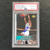 2007-08 Upper Deck First Edition #20 Tyson Chandler Signed Card AUTO 10 PSA Slabbed Hornets